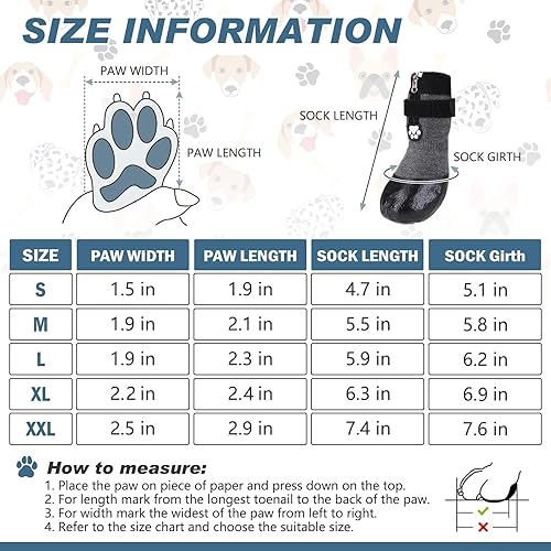Miniatura 2 de Botas para perro, calcetines impermeables para pavimento caliente, botines antideslizantes para perros, protectores de patas para suelos de madera