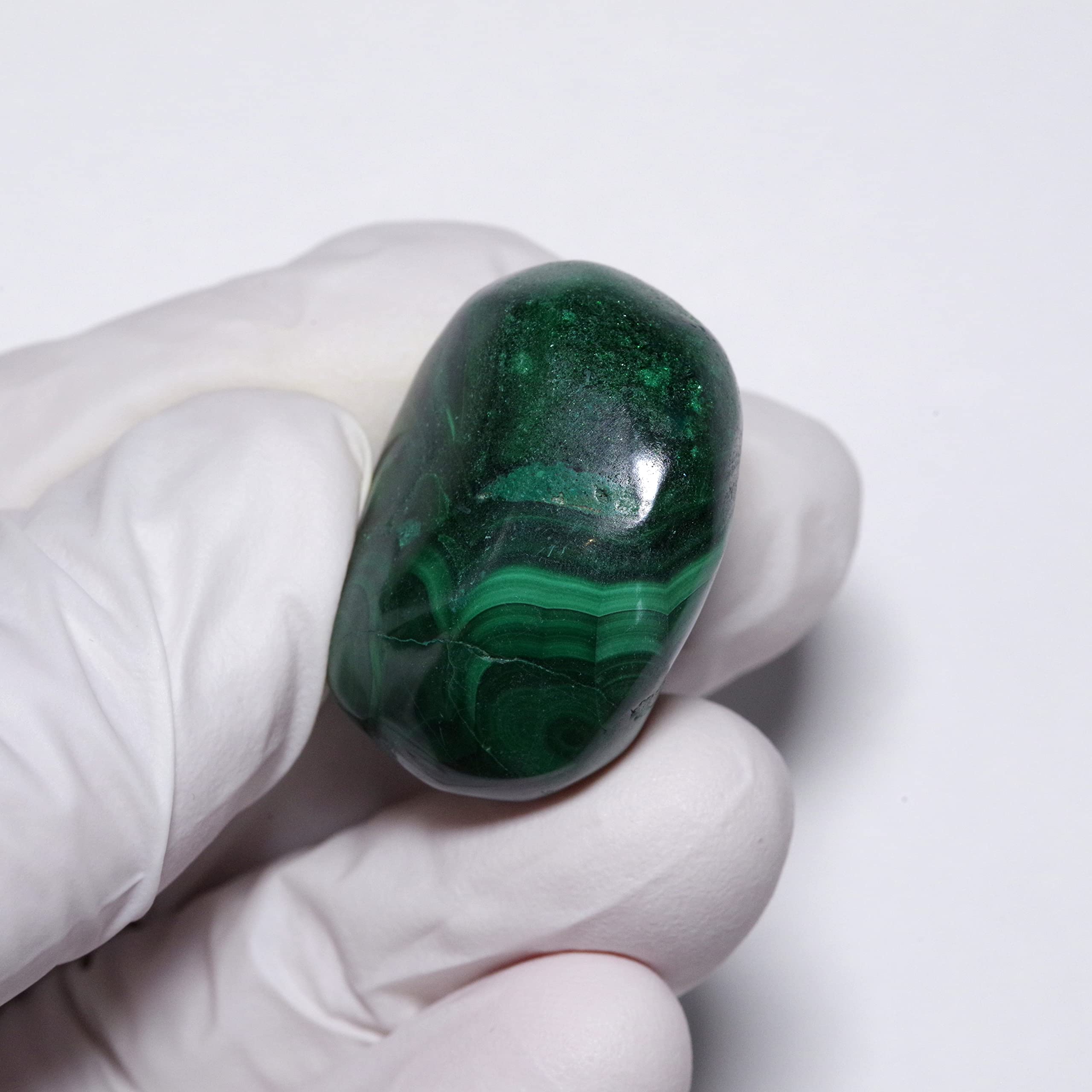 Amazon | [N2 stone Natural] 天然鉱物 マラカイト (孔雀石/polished