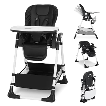 Kinder King Baby High Chair, Folding High Chair for Babies and Toddlers