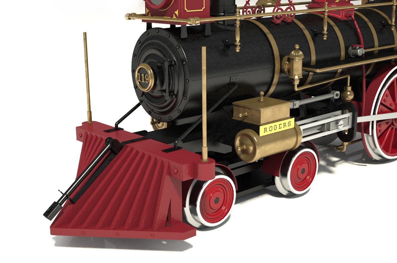 Occre Rogers Union Pacific 119 Wild West Locomotive 1:32 Scale Model Train Kit