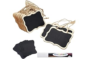 ONUPGO 16 Pack Chalkboard Tags with String