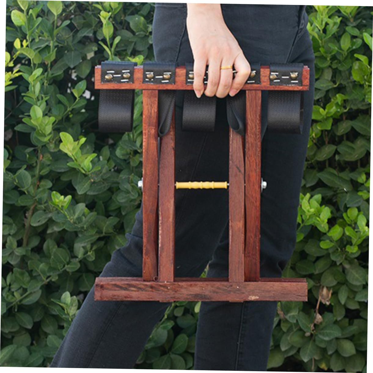 Yardwe Portable Folding Camping Stool Lightweight Outdoor Bench for Fishing BBQ and Travel Compact Design for Durable and Sturdy Construction