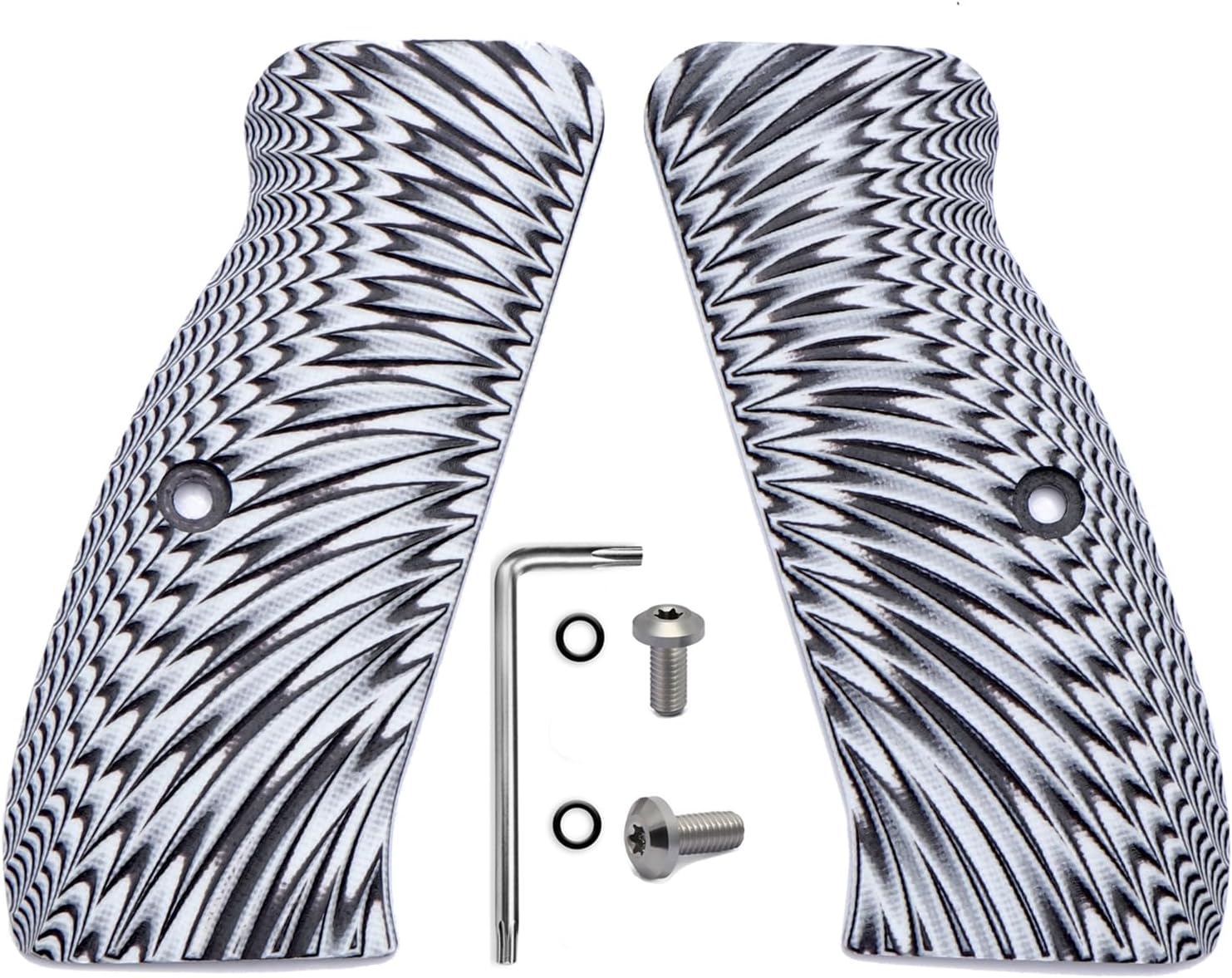 Guuun G10 CZ Grips for CZ 75 Full Size SP-01, Sunburst Texture