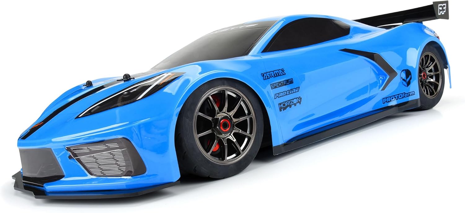 PROTOform 1/7 Chevy Corvette C8 Painted Body Blue Felony PRM157713 Car/Truck Bodies Wings & Decals