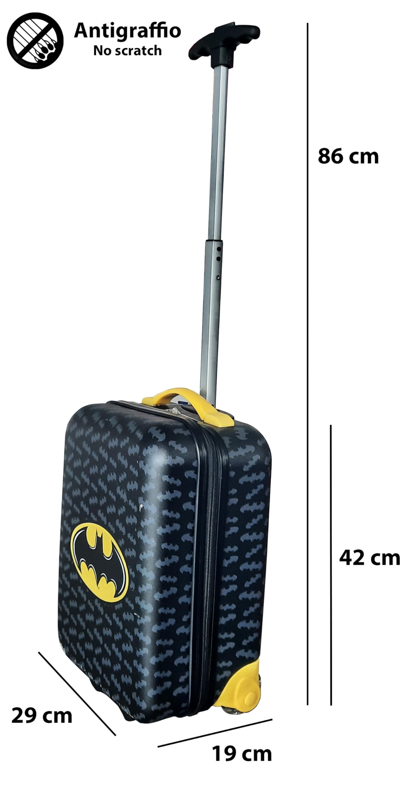 Batman Trolley 2 Ruote ABS con Manico Telescopico 20L