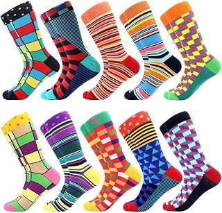 BISOUSOX Gifts For Mens Socks Colorful Dad Socks Funky Socks Best Dad Ever Cotton Novelty Socks Fathers Gift