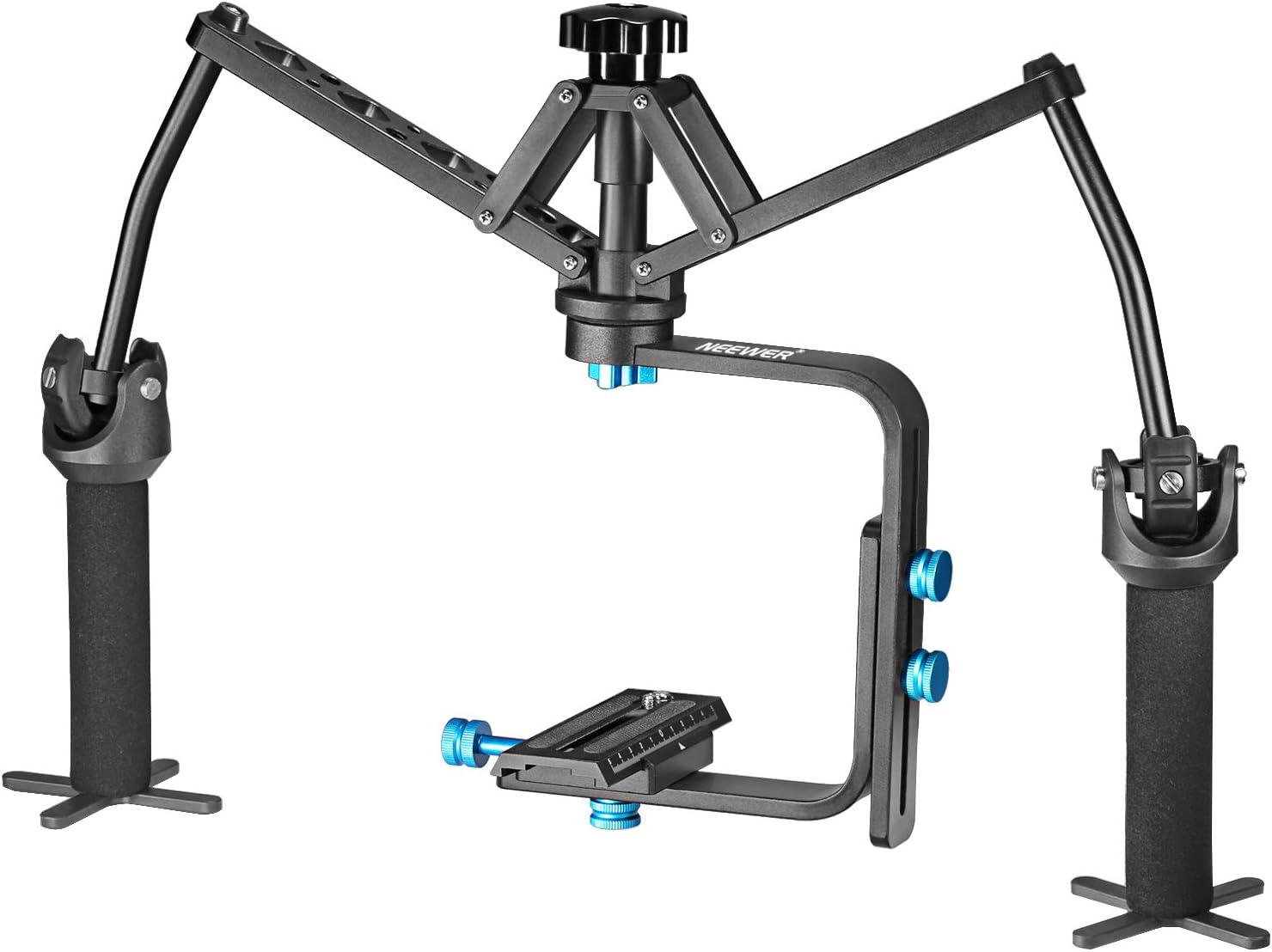 Neewer Portable Handheld Mechanical Stabilizer Joint Bearing Aluminum Alloy Construction for Canon Nikon Sony and other DSLR Cameras DV Recorders Camcorders up to 13 pounds/6 kilograms