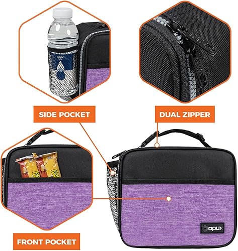 Miniatura 4 de OPUX Fiambrera aislada de primer nivel para adultos, hombres y mujeres Fiambrera suave y hermética infantil para niños, niñas Reutilizable,