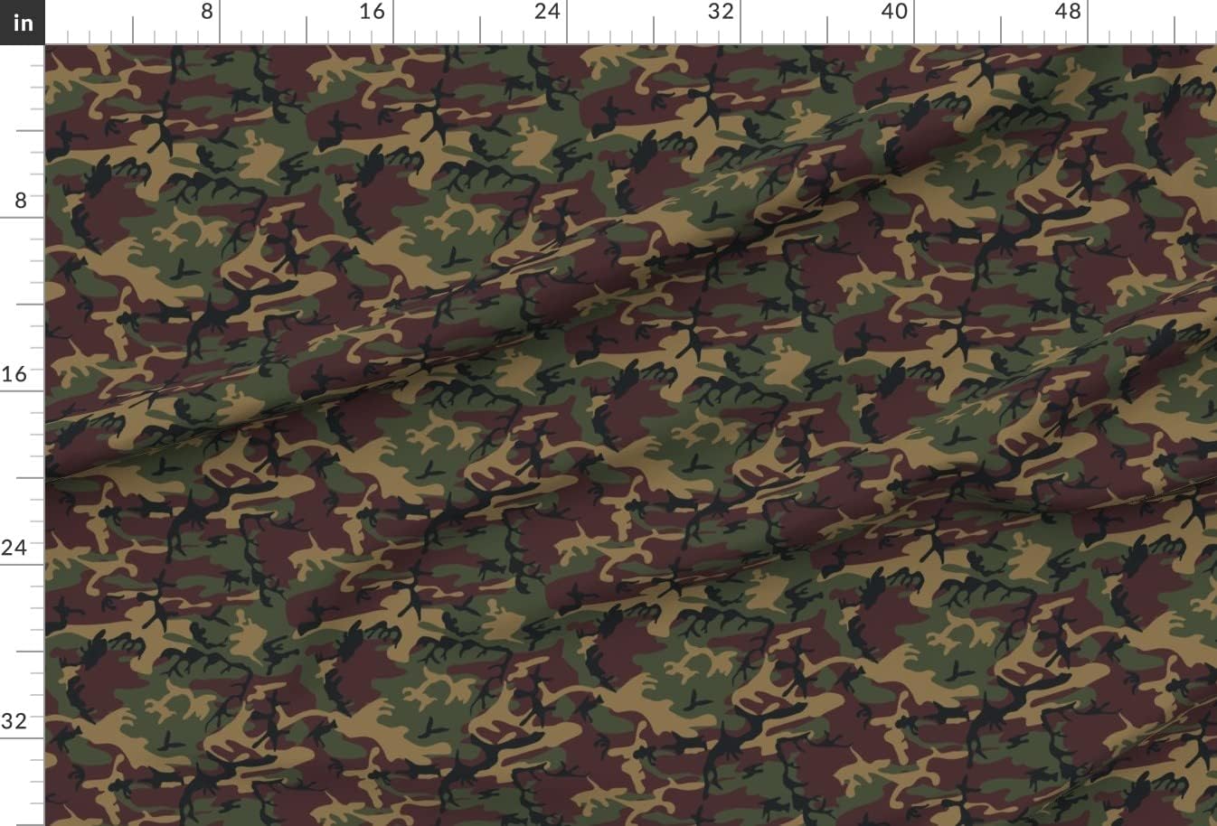 Spoonflower Fabric - Woodland Camo High Camouflage Fighter Printed on Minky Fabric by The Yard - Sewing Baby Blankets Quilt Backing Plush