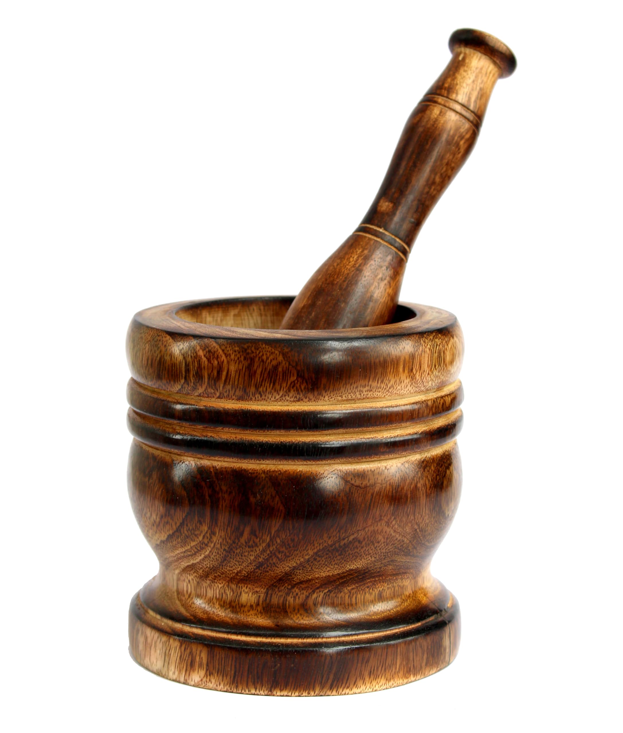 KLEO Wooden Grinder Masher for Spices & Medicine | Okhli Musal Set | Mortar Pestle Set | Imaam Dasta, Kharal, Khalbatta for Kitchen (‎Indo_5IN_Okhli) (B0D8SXK8FS) Amazon Price History, Amazon Price Tracker
