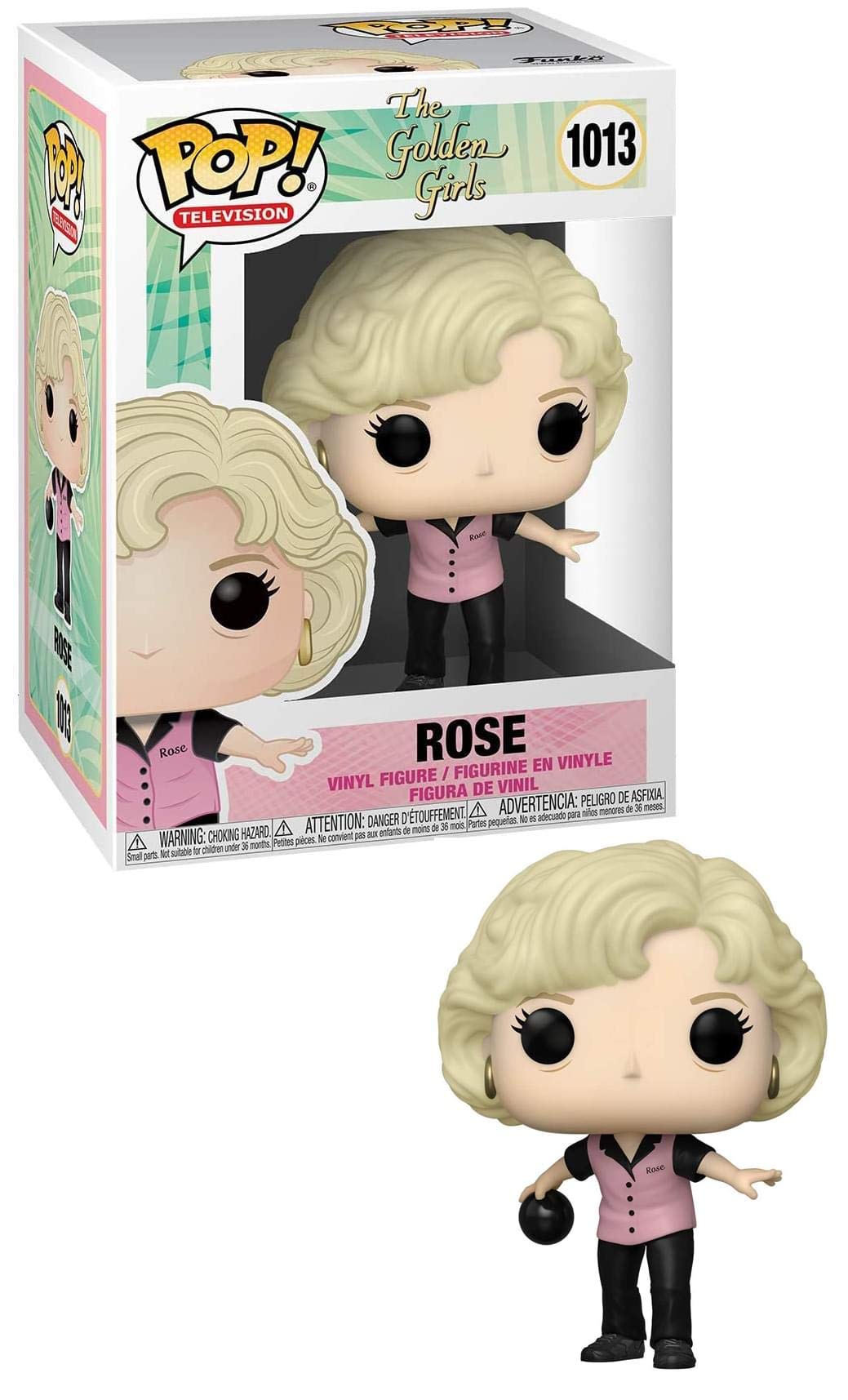 Funko POP! TV: Golden Girls-Sick Rose Nylund kolekcjonerska zabawka - kolekcjonerska figurka winylowa do ekspozycji - pomysł na prezent - oficjalny towar - zabawki dla dzieci i dorosłych - fanów TV - figurka modelka dla kolekcjonerów