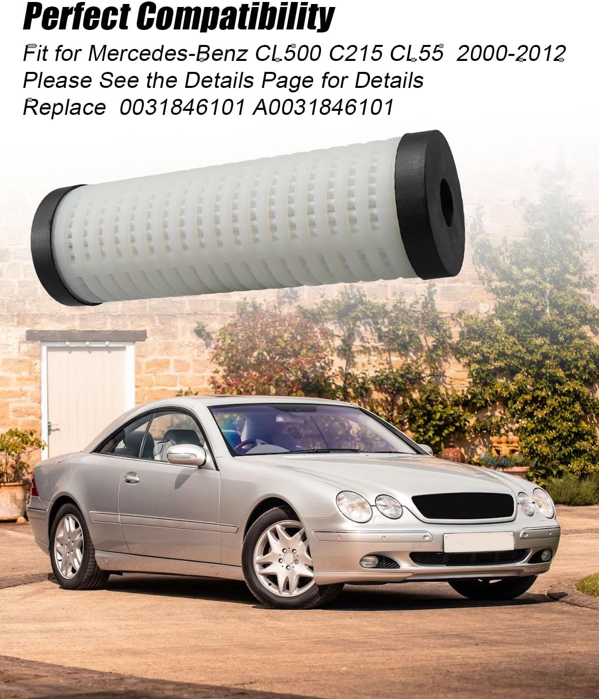 Oil Filter 0031846101 A0031846101 Fit for Mercedes-Benz CL500 C215 CL55 CL63 CL600 CL65 S350 S430 S500 S55 S600 S65 SL63 2000-2012, Hydraulic Suspension Filter