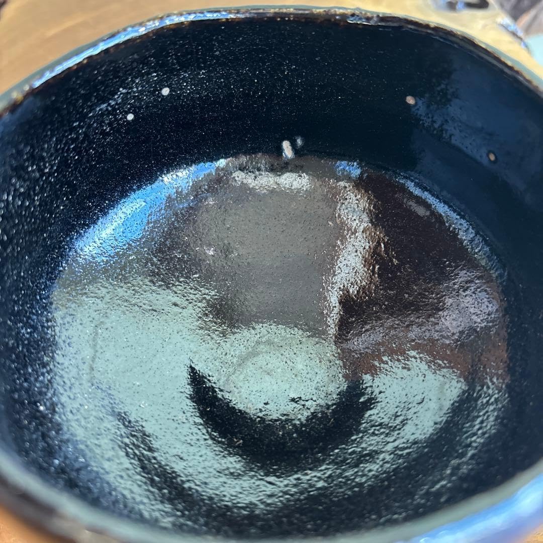 Amazon | 黒楽茶碗 楽焼 抹茶碗 茶道具 共箱 | ノーブランド品 | 抹茶
