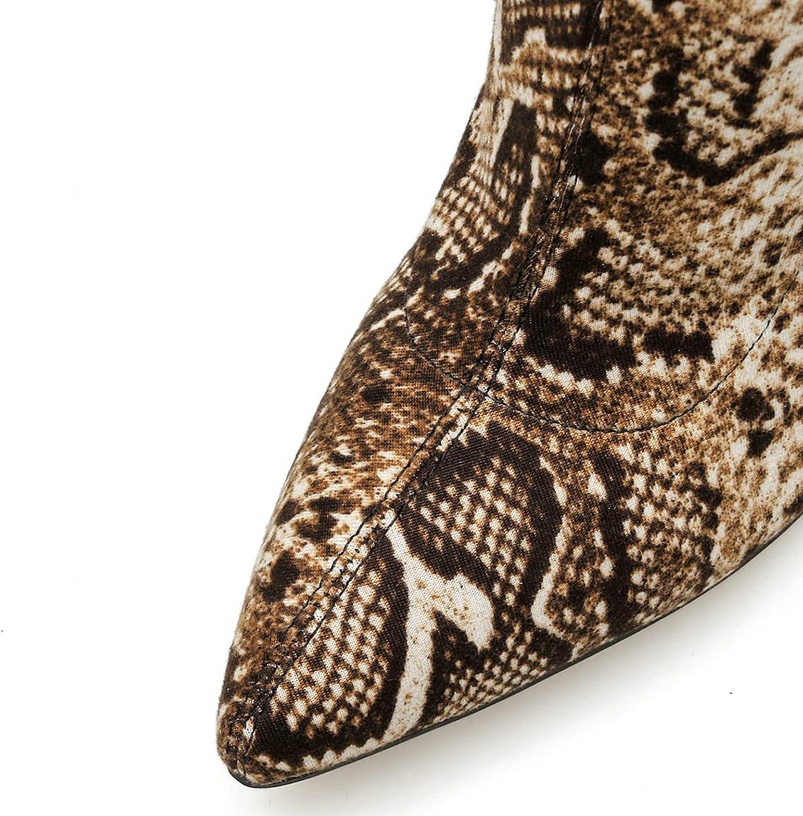 Trendenzy Womens Thigh High Pointed Toe Boots Over Knee High Heel Stiletto Boots