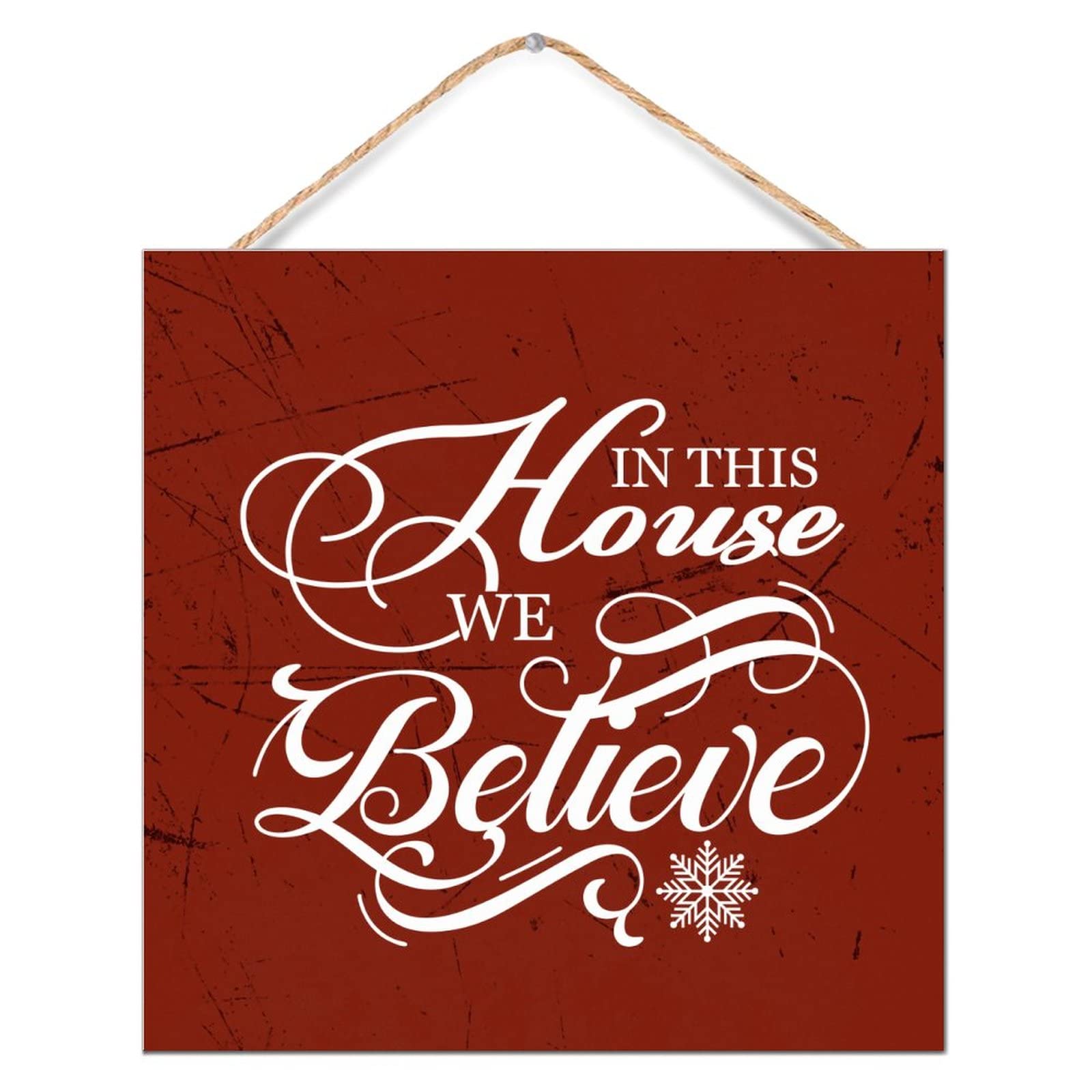 Plaque murale en bois chrétienne pour décoration de cabine ou étagère de salon