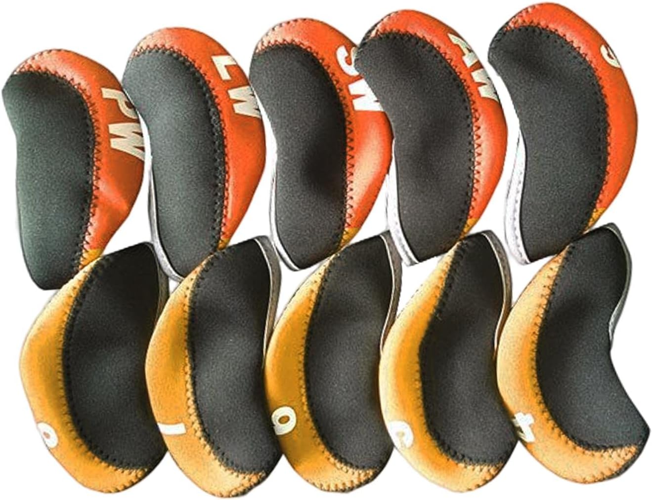 Golf Iron Head Covers Set Golf Wedges Headcovers Gears Protector with Number Waterproof Equipment for Golfers