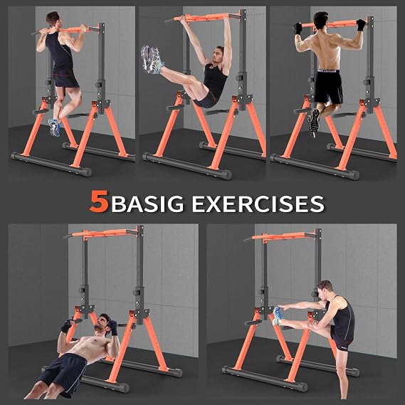 Z ZHICHI Foldable Pull Up/Dip Stand,Upper Body Workout,For Home Family Use