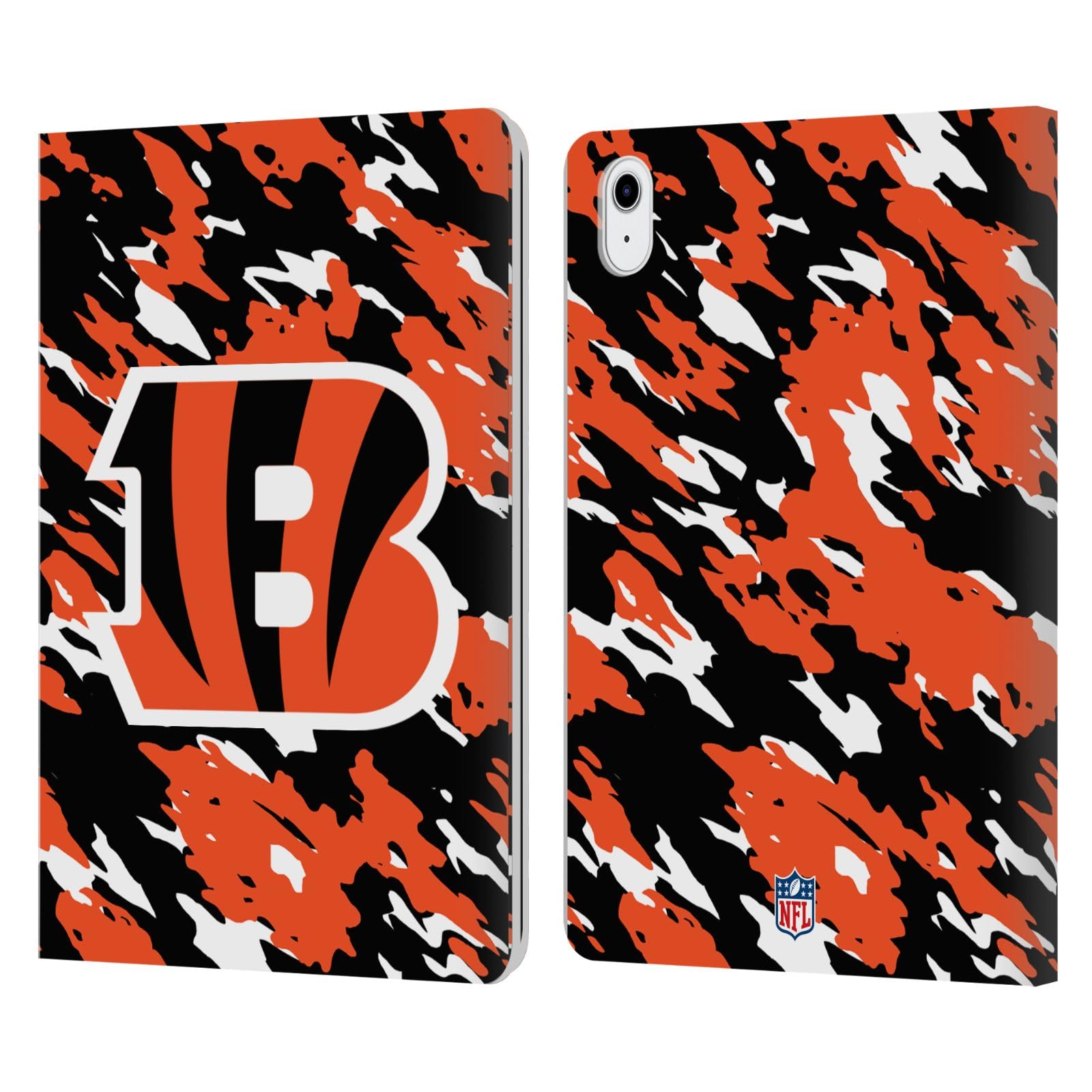Funda Cincinnati Bengals iPad Air antirrayaduras de cuero 7
