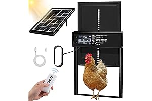 Solar Chicken Coop Door: Auto Door with Timer & Light Sensor