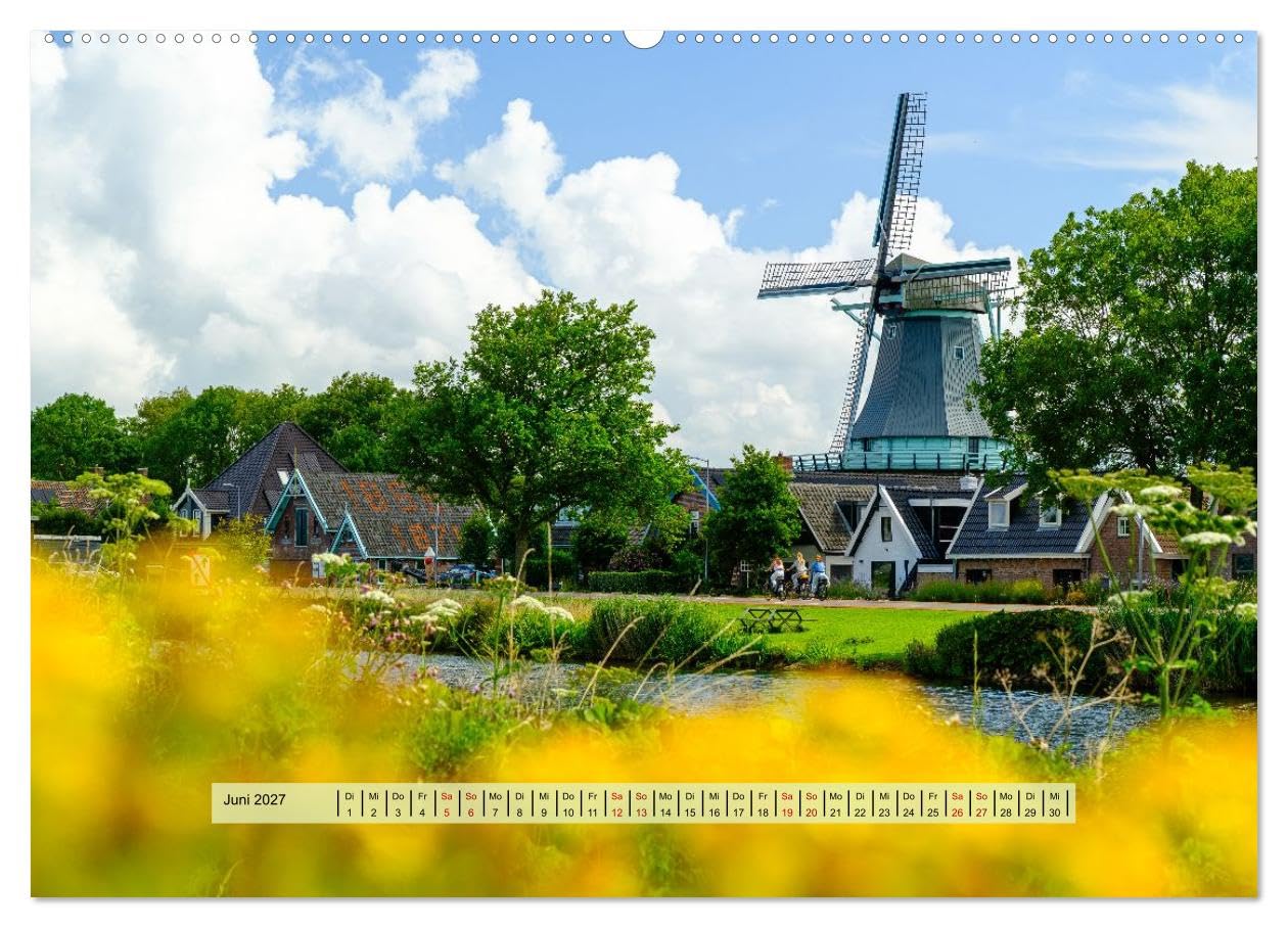CALVENDO - Das ist Nordholland! Querformat (Wandkalender 2027 DIN A2 quer), Monatskalender: Eine Reise durch die Provinz Noord-Holland