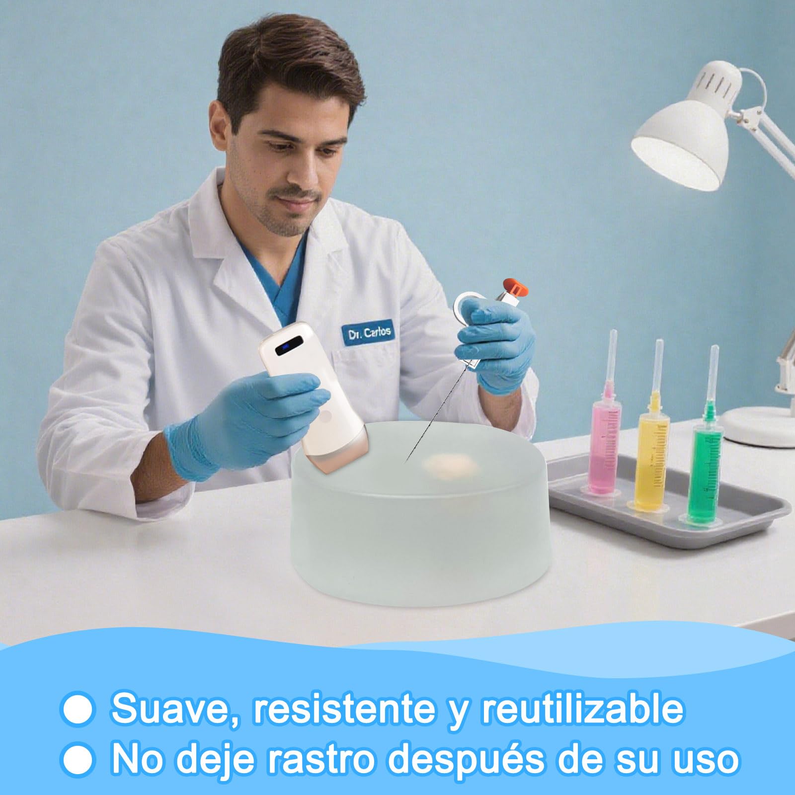 Modello per Addestramento alla Biopsia Ecoguidata di Tumori – Modello di Simulazione per Puntura di Masse e Fantoccio per Biopsia Tumorale per Pratica Medica ed Educazione.