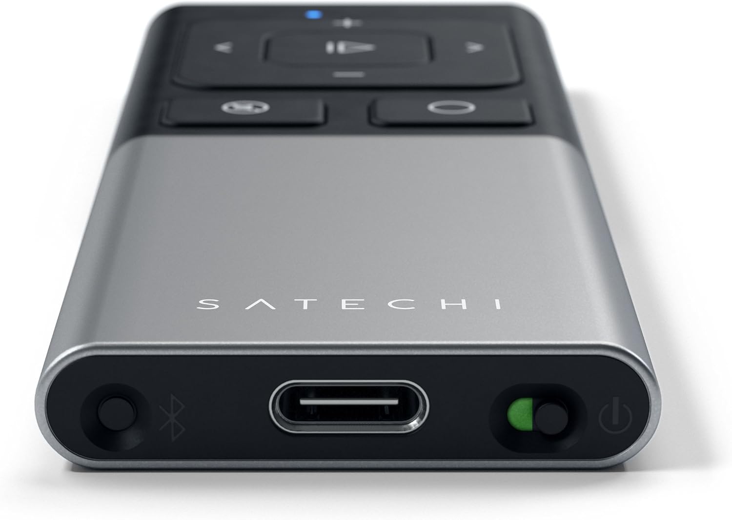 Satechi Aluminum Wireless Multi-Media & Presenter Remote Control - Compatible with 2020 MacBook Pro, 2020 MacBook Air, 2020 iPad Pro, iPhone 11 Pro Max/11 Pro (Aluminum Space Gray)