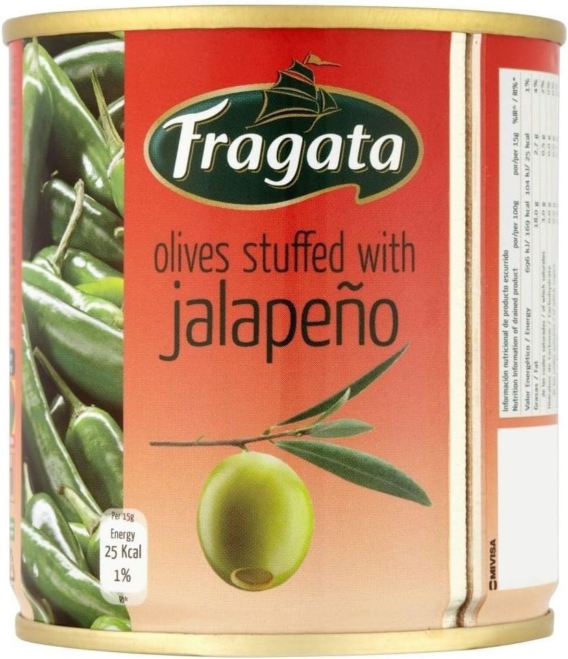 Spanish Olives Stuffed with Jalapeno (200g)