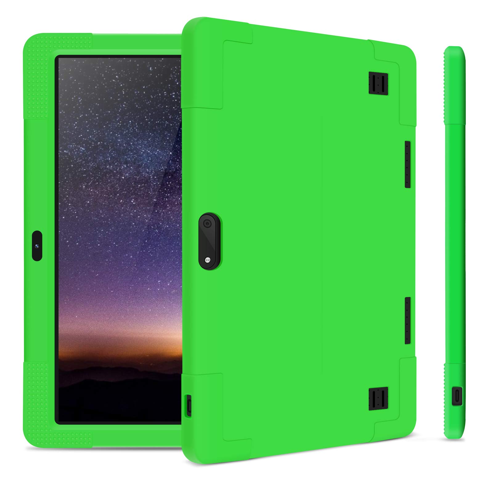 Wecool 10.1 inch Android Tablet Case, Soft Silica Shell Cover fit for YELLYOUTH 10.1,Plum Optimax 10,Lectrus 10,Victbing 10,Hoozo 10,Yuntab 10.1 (K107/K17),Winsing 10,LLLCCORP 10#MA07391TYUS