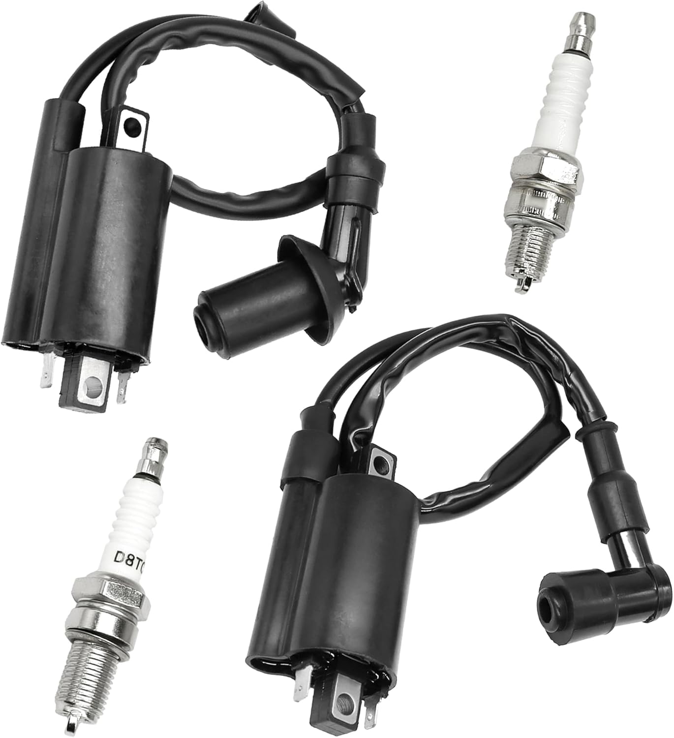 2PCS Ignition Coil Fit for Kawasaki Mule 2510 3010 4000 4010 KAF 620 650 FD620D FD611V FD661D FD440V FD501D Vulcan Coil Replace # AM120732 21121-0029 21121-2083 21121-2064