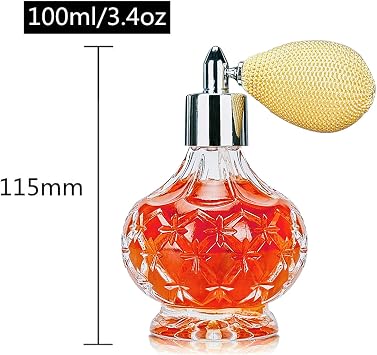 SuproBarware Atomizer Sprayer for Cocktail - Refillable 100ml Classic Sprayer with Air Bulb, Great for bartender, Home Bar PWP2 (100ml)