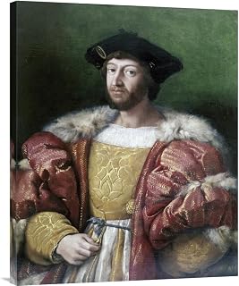 Global Gallery Budget Raphael Portrait of Lorenzo De'Medici Gallery Wrap Giclee on Canvas Wall Art Print