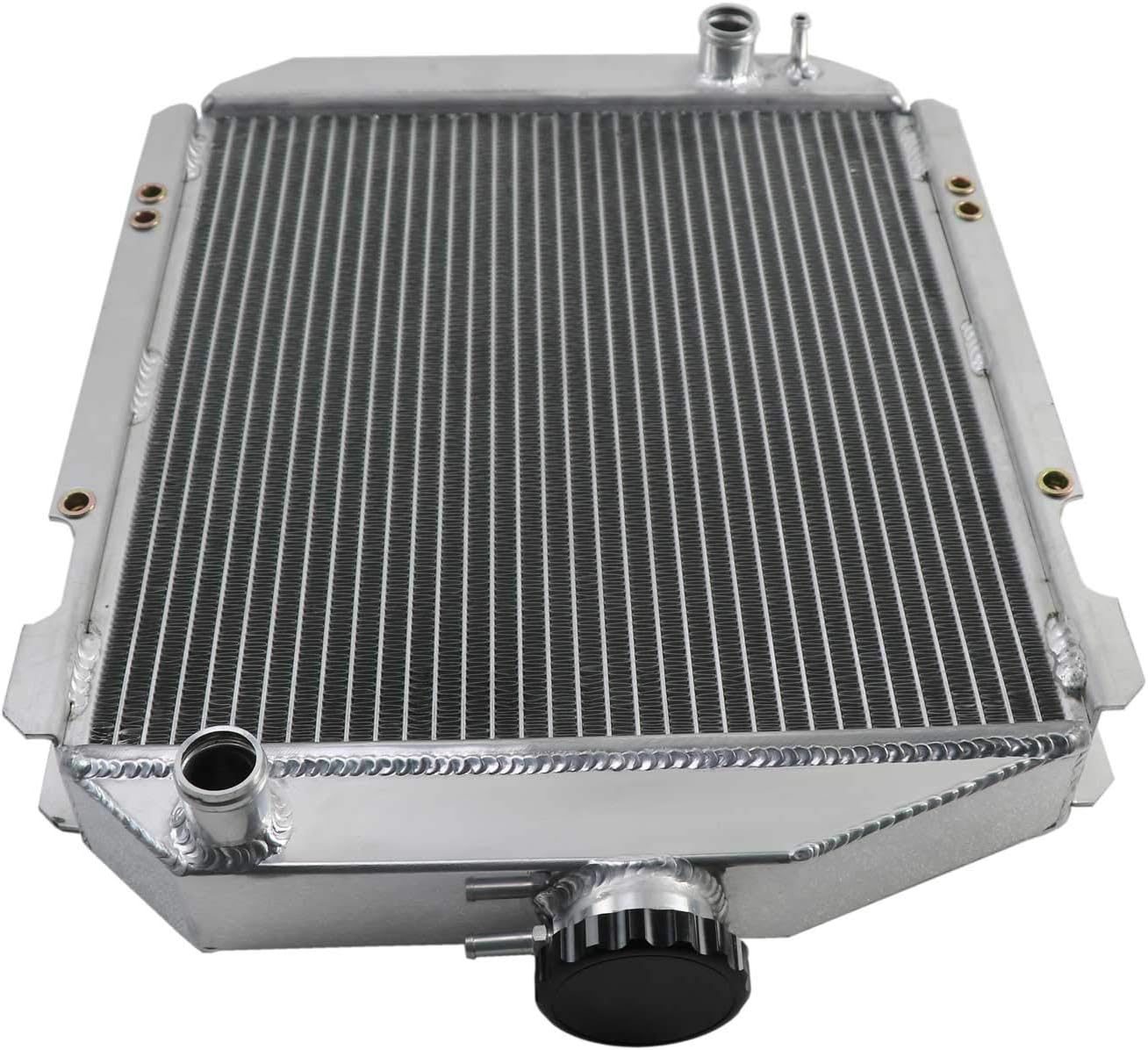 ECMRAD 2 Row Tractor Aluminum Radiator for John Deere 850 900HC 950 Replaces OE# CH19293,CH12622,CH14024