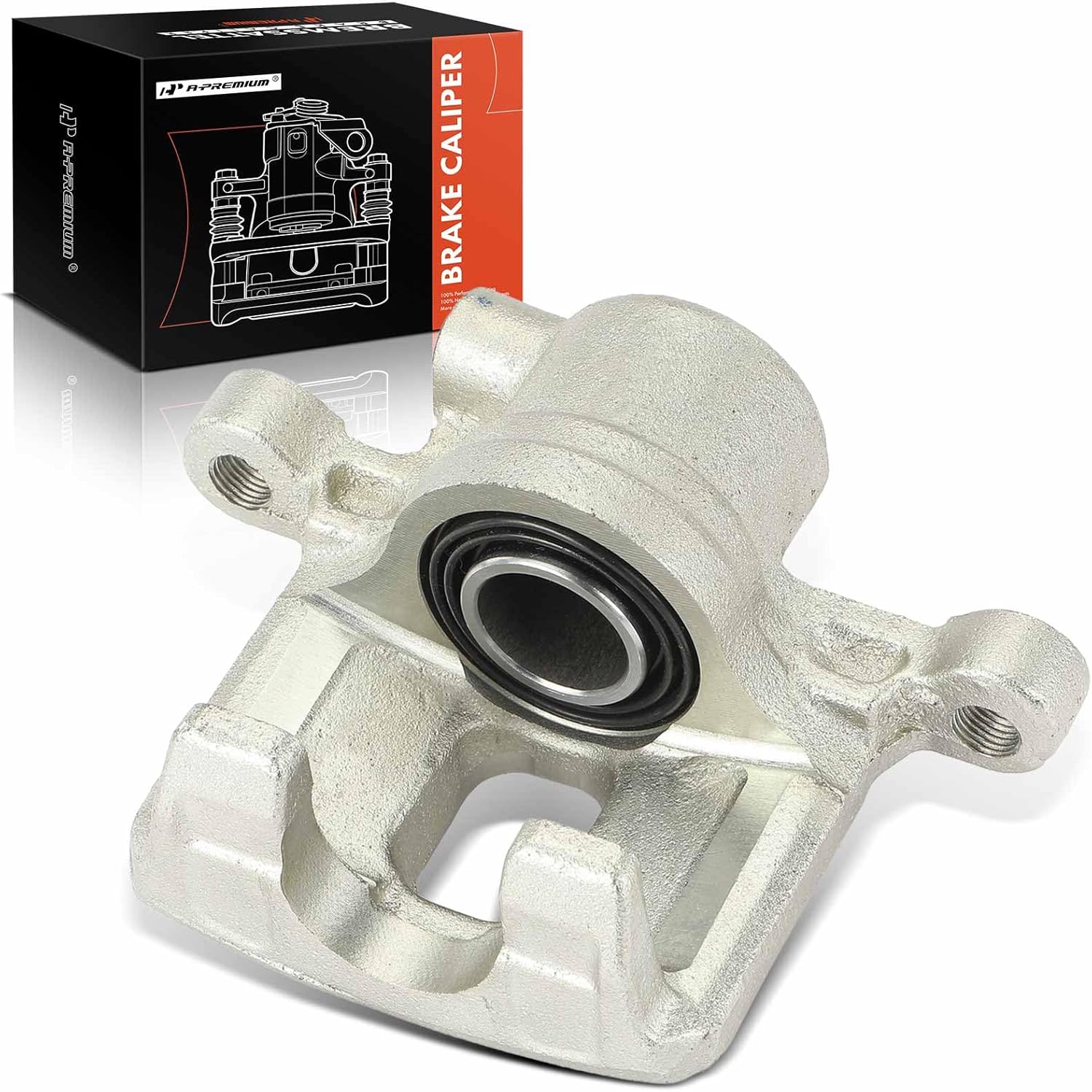 A-Premium Disc Brake Caliper Assembly Without Bracket Compatible with Select Mitsubishi Models - Lancer 2004-2006, Outlander 2005-2006, L4 2.4L - Rear Right Passenger Side