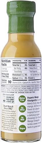 Miniatura 2 de BRIANNAS Aderezo orgánico de mango tropical, 10 FZ