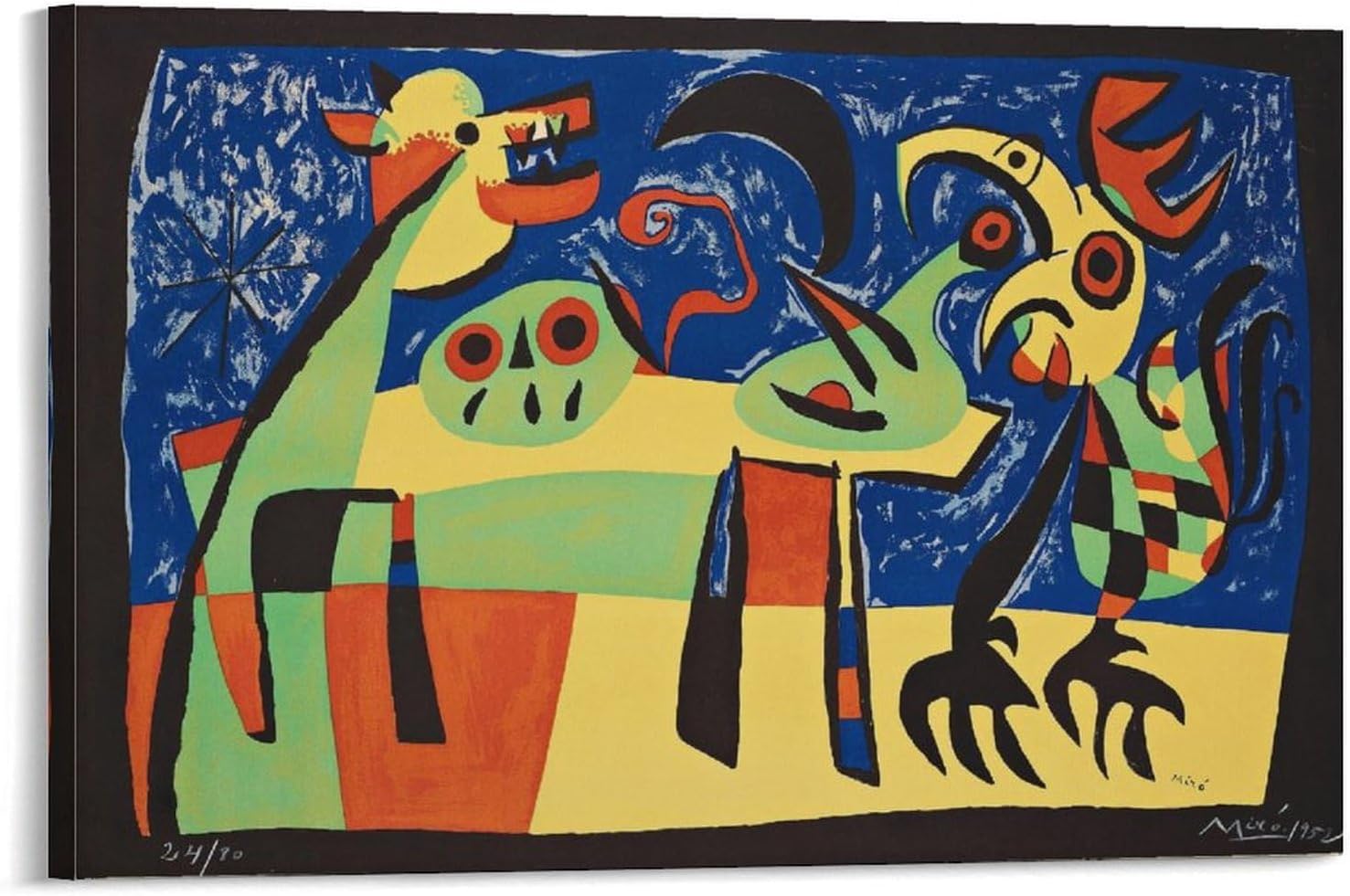 ヴィンテージ ダイフ Marcel Dyf 花瓶の花 複製画 油絵 絵画 華