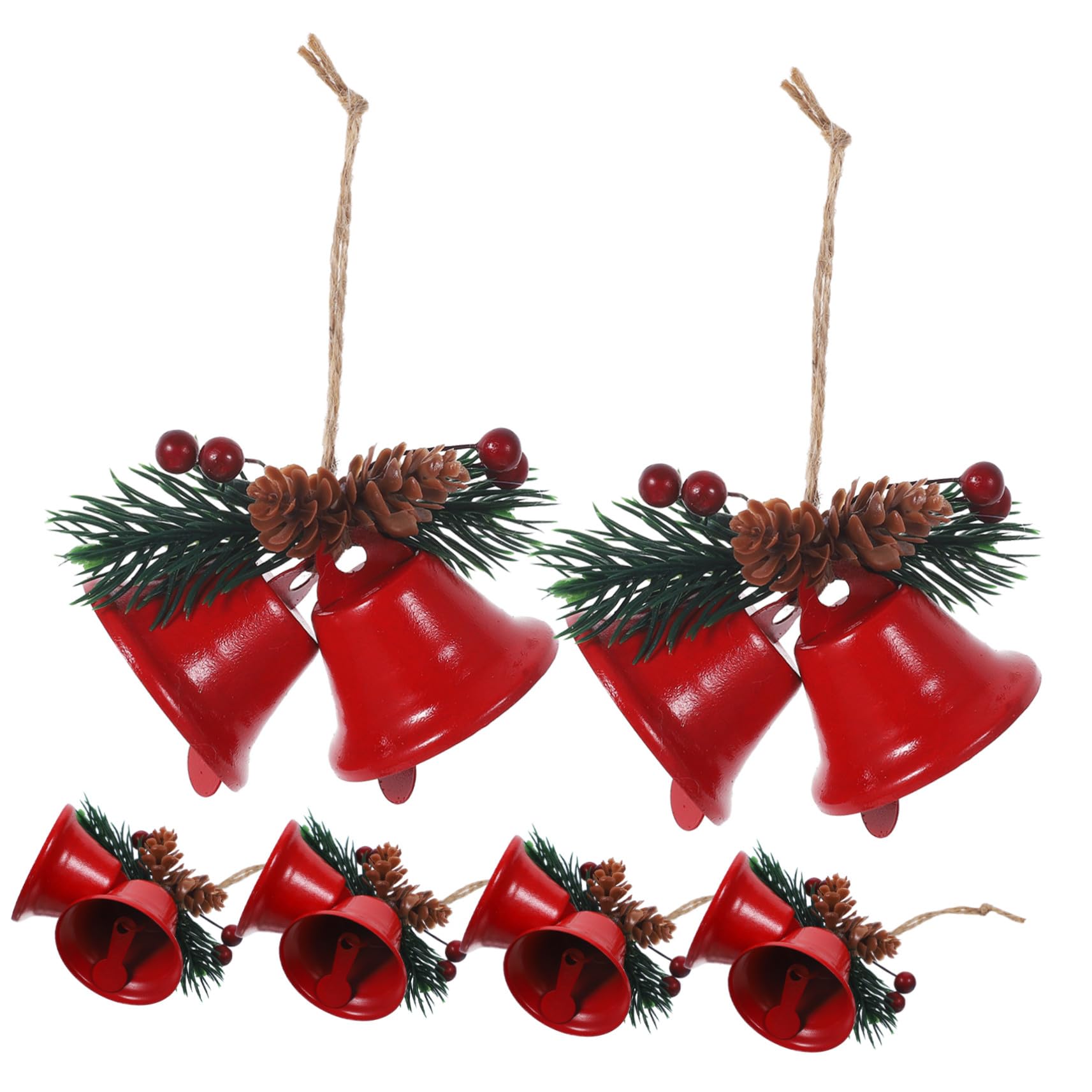 6pezzi Campanella Di Natale Sospesa Decorazione Per Albero Di Natale Campana Natalizia Da Appendere Ornamento Per Albero Di Pendente Decorativo Per Festa