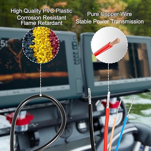 Miniatura 4 de 010-12445-00 Cable de alimentacióndatos roscado de 4 pines para Garmin echoMAP Chirp, ECHOMAP Plus UHD, GPSMAP, Panoptix