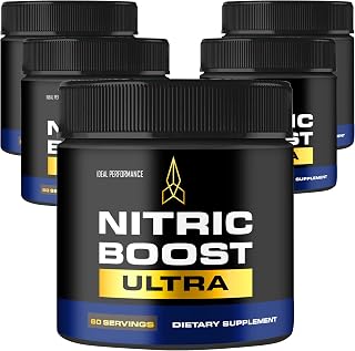 Nitric Boost Ultra Purple Powder, Nitric Boost Ultra for Men Official Formula to Support Energy Levels - Maximum Strength, Nitric Booster Ultra BCAA, NitricBoost Ultra Powder Support Reviews (5 Pack)