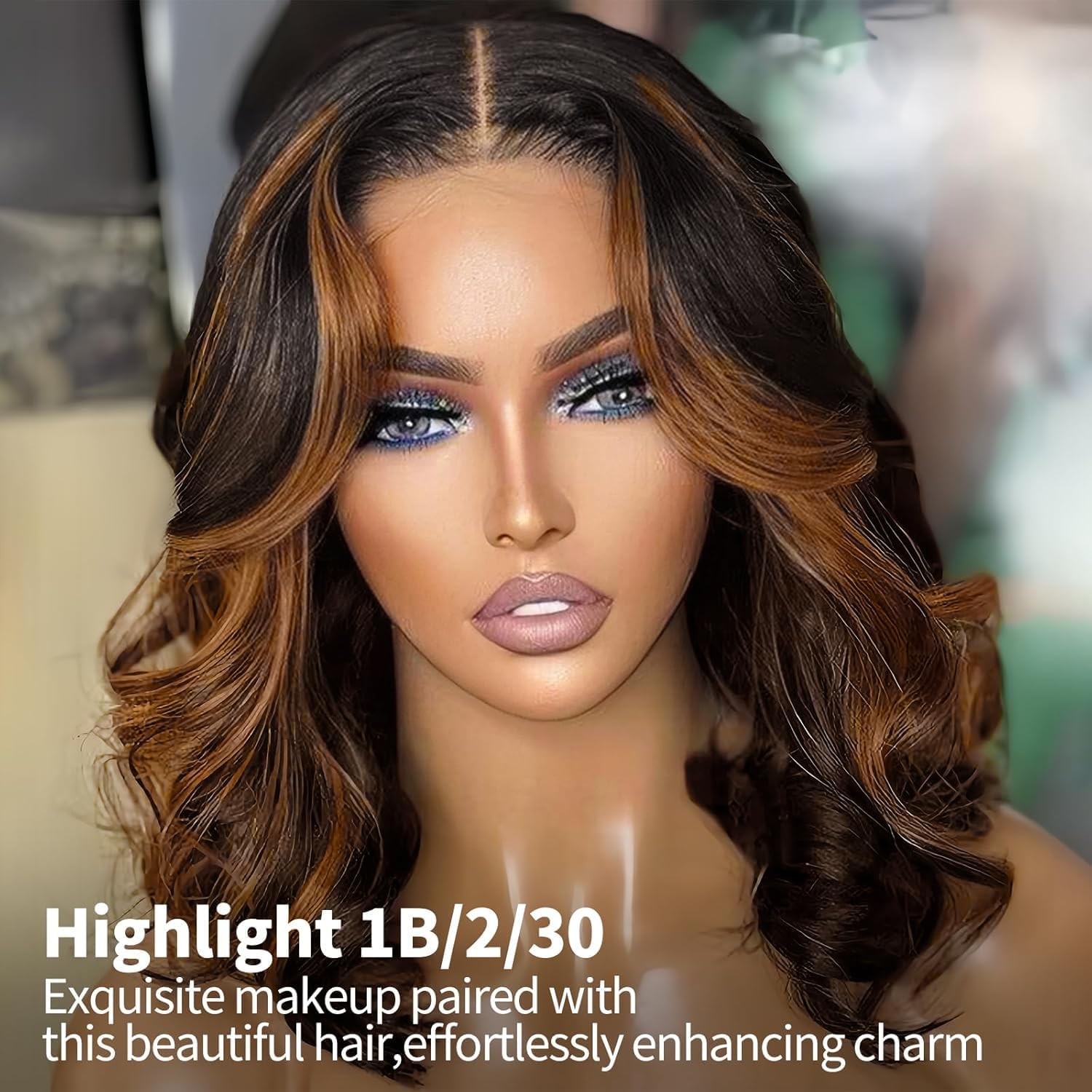 Tinashe Wear and Go Glueless Bob Wigs Human Hair 5x6 HD Lace Closure Wigs Pre Plucked Body Wave Lace Front Wigs Human Hair Short Wigs for Black Women (Loose Body Bob Wig P1B/2/30, 16inch)