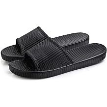 Sliders Mens, Men's Shower Slippers, Non-Slip Beach Pool Slide Sandals Bathroom House Shoes for Men