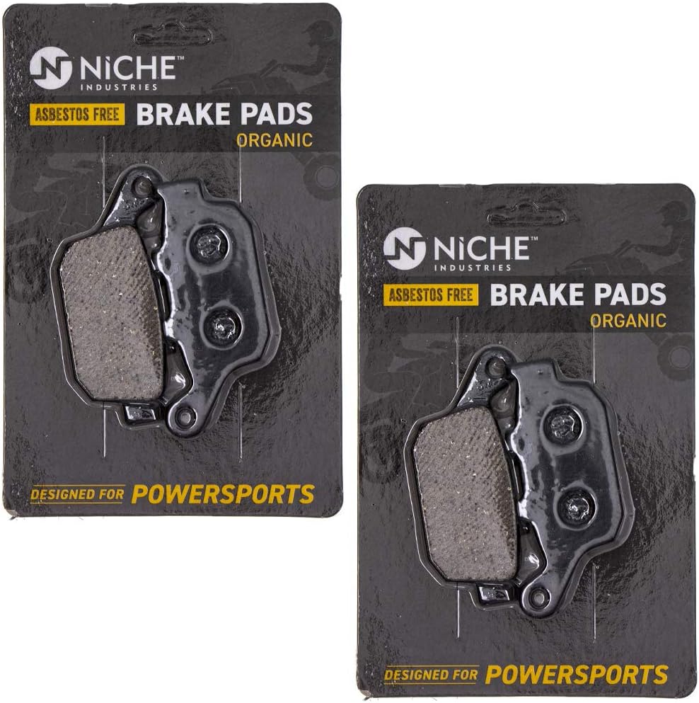 NICHE Brake Pad Set for Kawasaki Z800 Triumph Sprint Speed Four Bonneville T2020602 Rear Organic 4 Pack