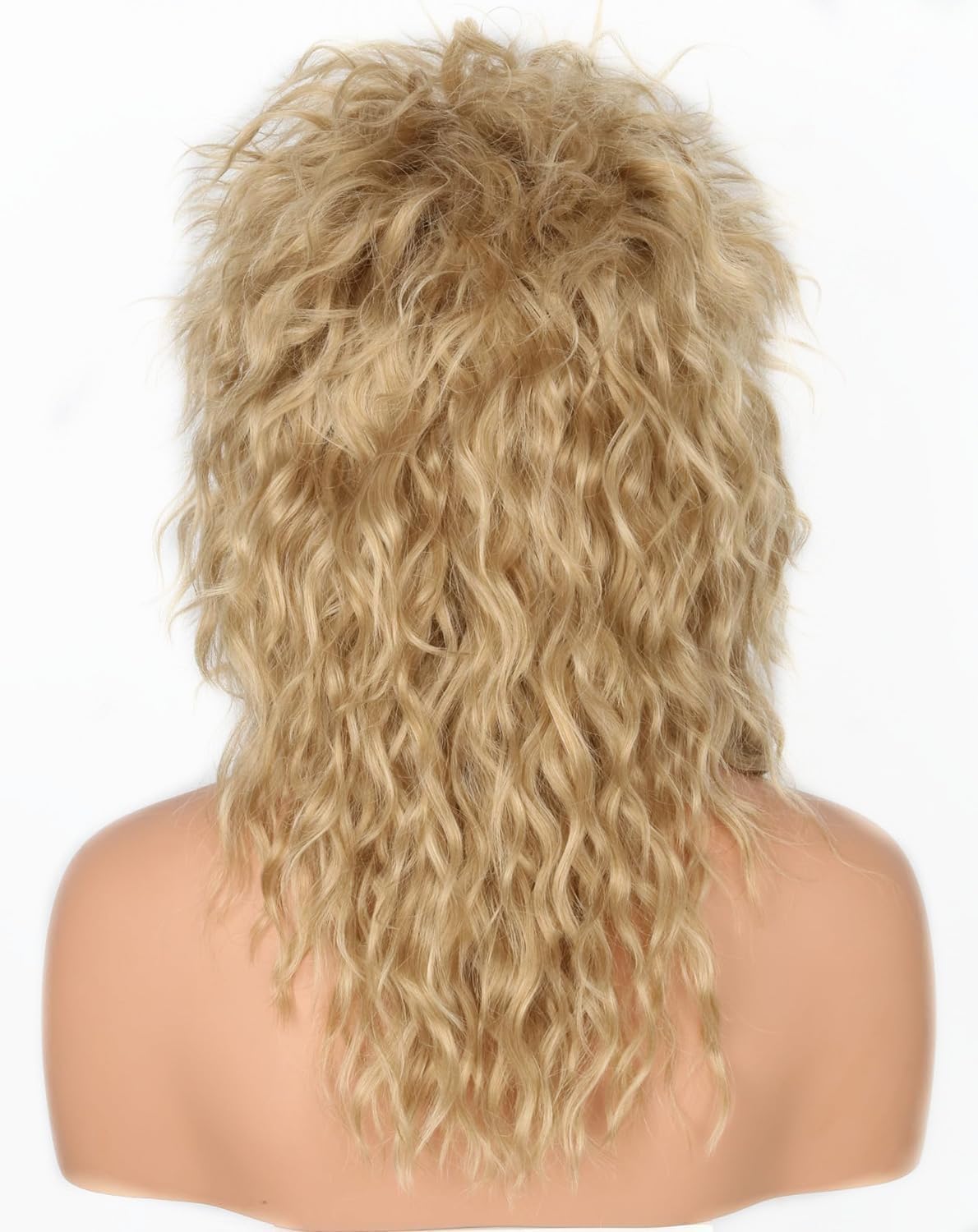 LeMarnia 80s Wigs for Women Rock Diva Costume Wig Light Brown Fluff Curly Mullet Wigs Halloween Party Wig - Image 4