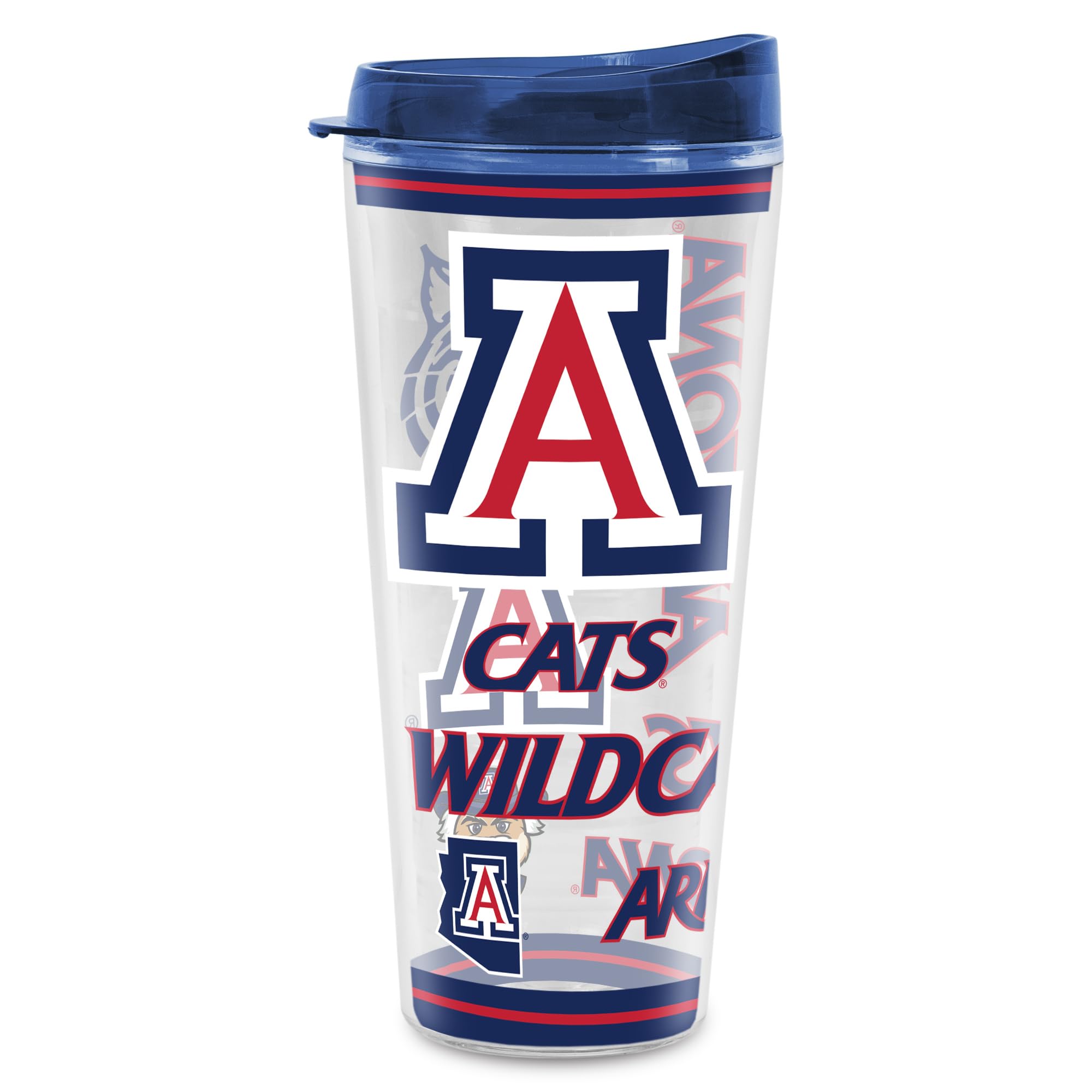 Rico Industries NCAA College Double Wall Mayhem 16oz Or 20oz Tritan Tumbler W Lid