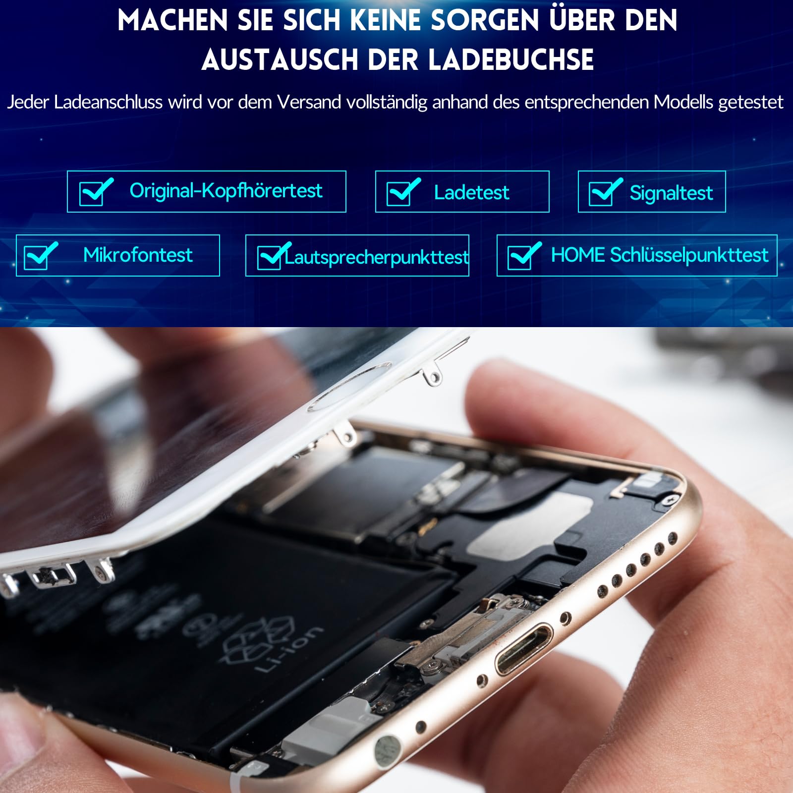 RongZy Dock Connector für Samsung Galaxy S23 Ultra 5G S918B Ladebuchse mit Flex Kabel kompatibel mit Samsung Galaxy S23 Ultra 5G S918B USB Typ C Ladeport Ersatz