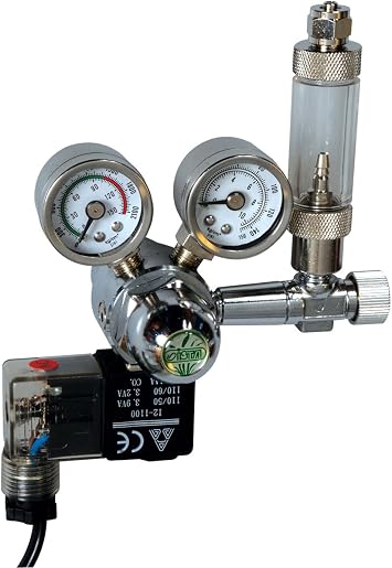 Ista CO2 Controller with Solenoid, Bubble Counter & Check Valve