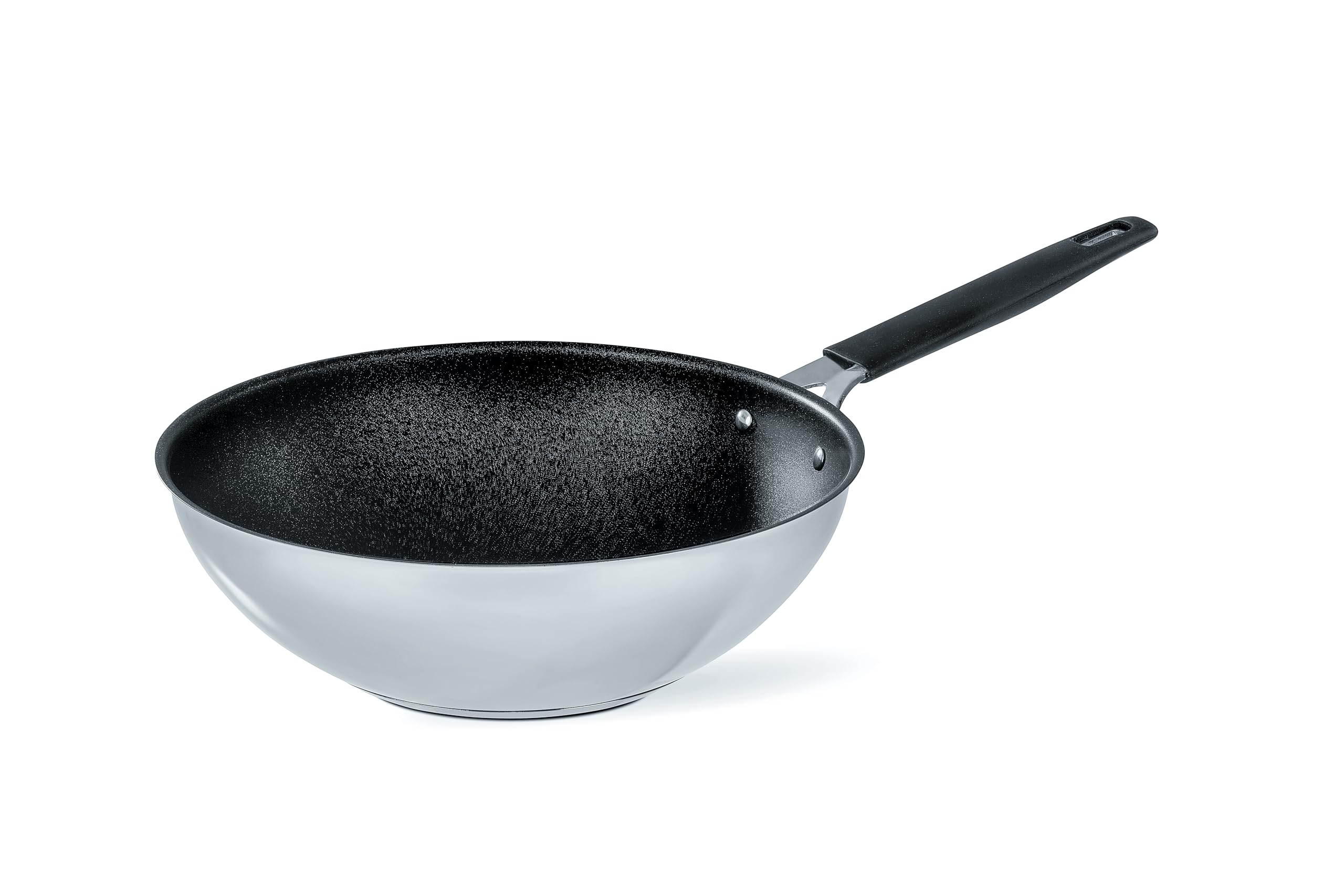 Wok Barazzoni Inox 18/10 - Ø28cm, 3.7L, Per Induzione, Made In Italy - Foto 10