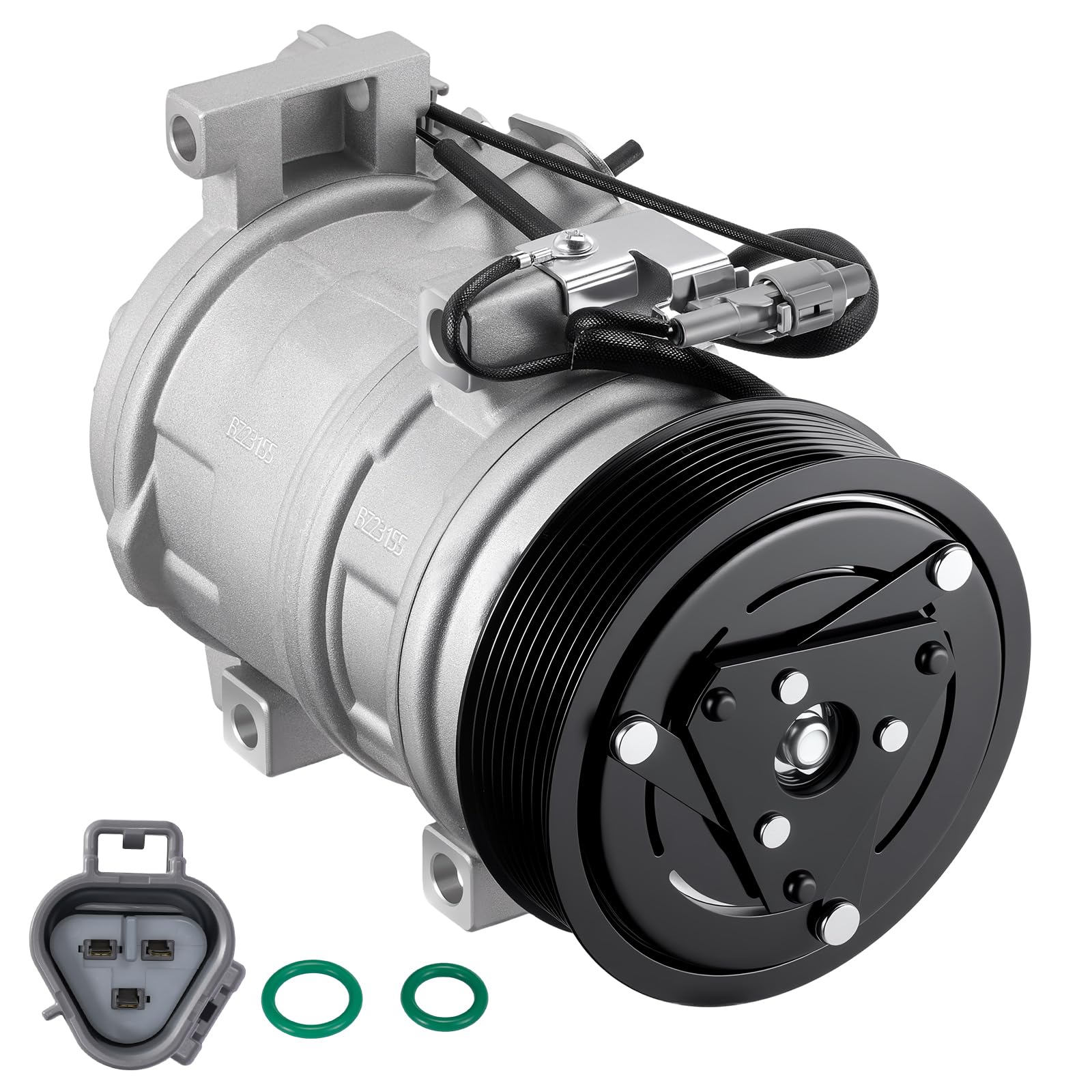 BDFHYK 158327 Air Conditioning AC Compressor with Clutch Compatible with Toyota Land Cruiser 2008-2021, Sequoia 2008-2022, Fit for Lexus GX460 2010-2023 4.6L, LX570 2008-2020 5.7L V8