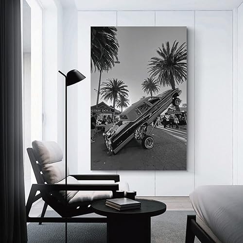 Miniatura 3 de Póster de Lowriders en blanco y negro para hombre, retro, lienzo fresco, para pared, 3, utilizado para estética de habitación y decoración,