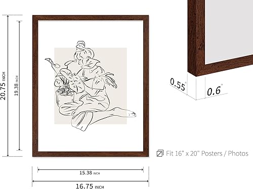 Miniatura 366 de Poster Master Póster de peonías – Estampado de flores retro – Ilustración floral – Ilustración en blanco y negro – Diseño de línea y abstracto –