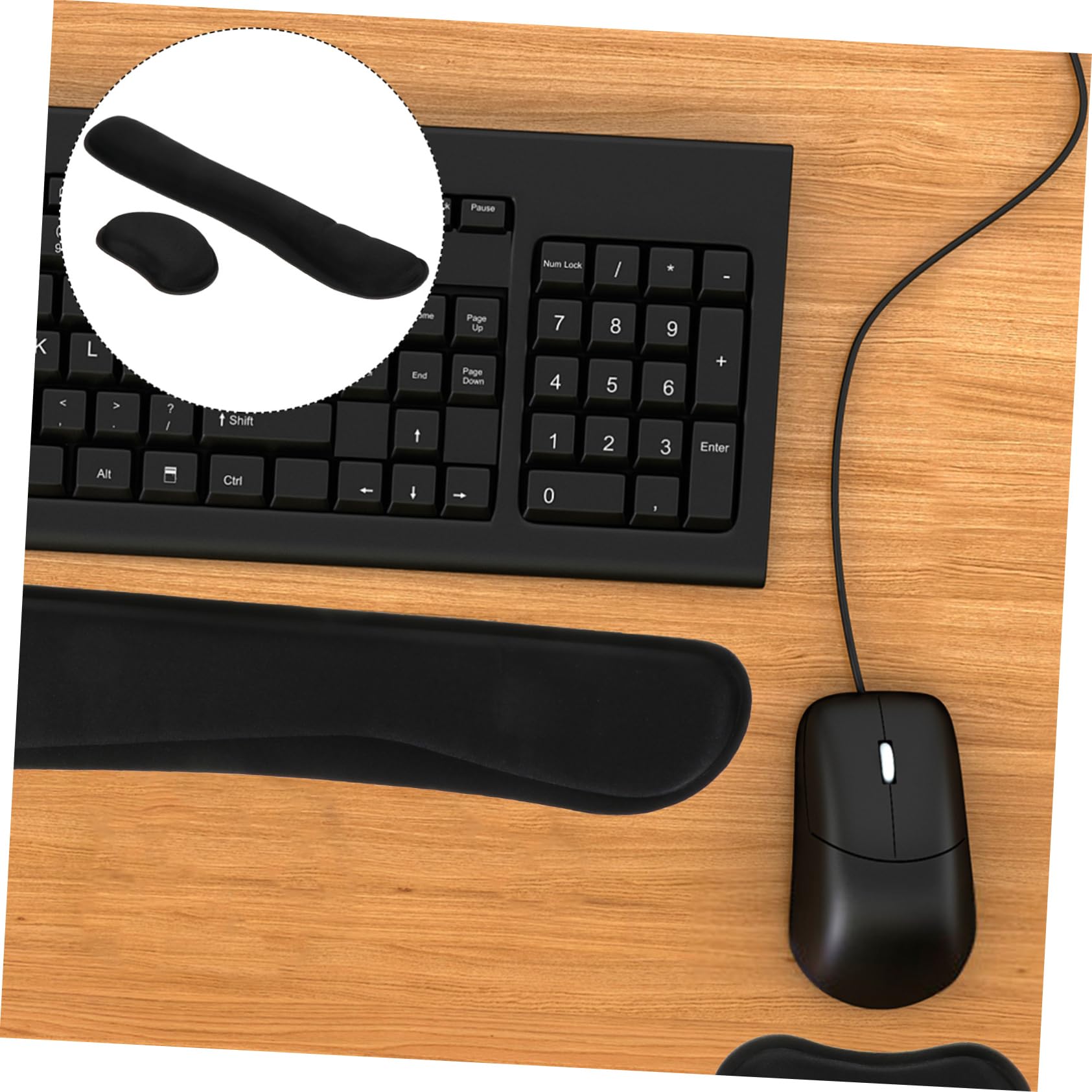 SHINEOFI 3 Juegos de de Muñeca Cómodos para Teclado Y Ratón: Ideales para Estudiar Y Trabajar en El Escritorio.